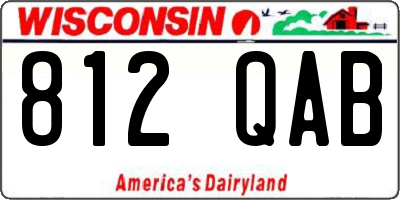 WI license plate 812QAB