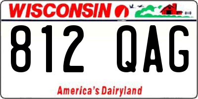 WI license plate 812QAG