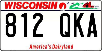 WI license plate 812QKA
