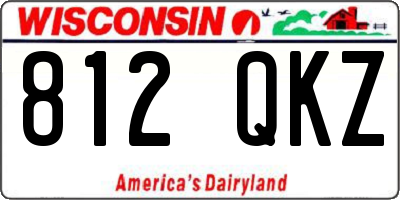 WI license plate 812QKZ