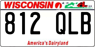 WI license plate 812QLB