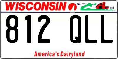 WI license plate 812QLL