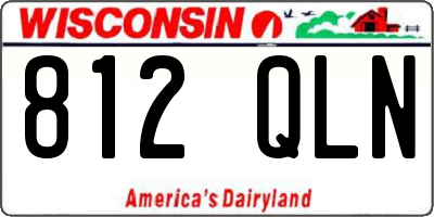 WI license plate 812QLN