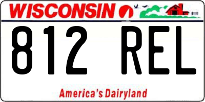 WI license plate 812REL