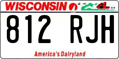 WI license plate 812RJH