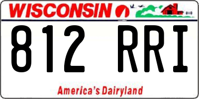 WI license plate 812RRI