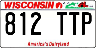 WI license plate 812TTP