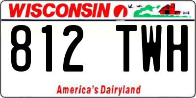 WI license plate 812TWH