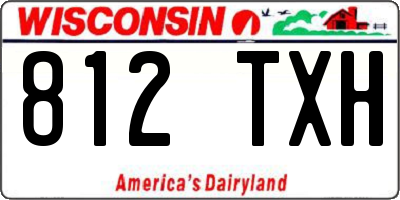 WI license plate 812TXH