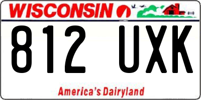 WI license plate 812UXK