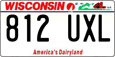WI license plate 812UXL