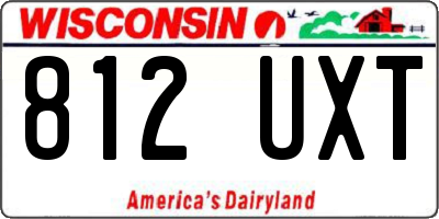 WI license plate 812UXT