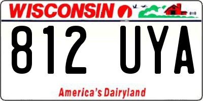 WI license plate 812UYA