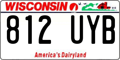 WI license plate 812UYB