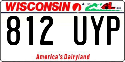 WI license plate 812UYP
