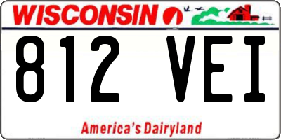 WI license plate 812VEI