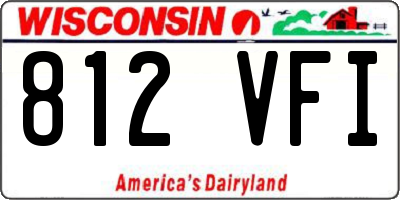 WI license plate 812VFI