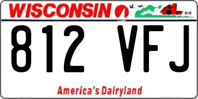 WI license plate 812VFJ