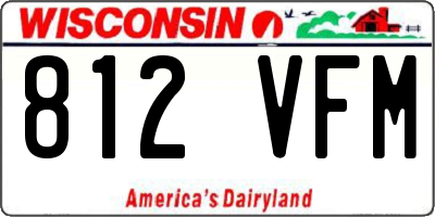 WI license plate 812VFM