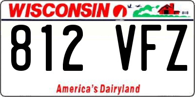 WI license plate 812VFZ