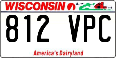 WI license plate 812VPC