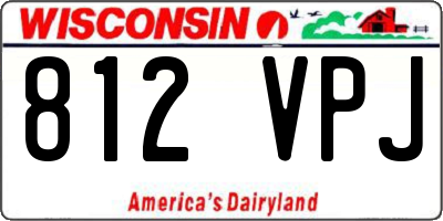WI license plate 812VPJ