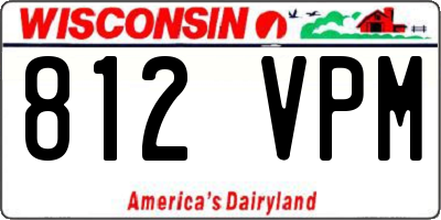 WI license plate 812VPM
