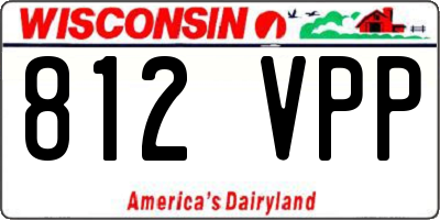 WI license plate 812VPP