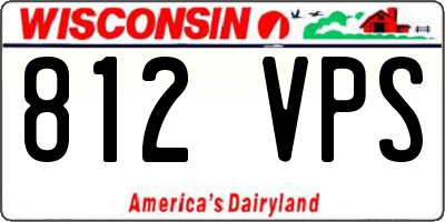 WI license plate 812VPS