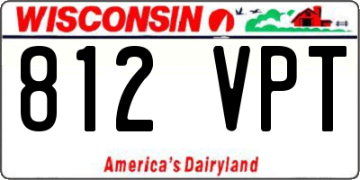 WI license plate 812VPT