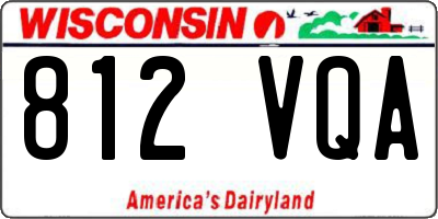 WI license plate 812VQA