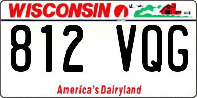 WI license plate 812VQG