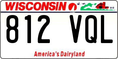 WI license plate 812VQL