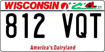 WI license plate 812VQT