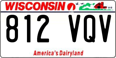 WI license plate 812VQV