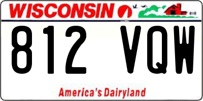 WI license plate 812VQW
