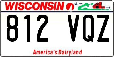 WI license plate 812VQZ
