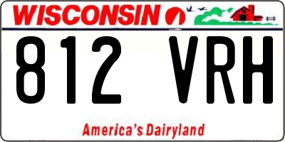 WI license plate 812VRH