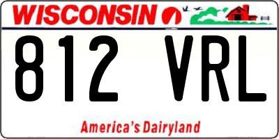 WI license plate 812VRL