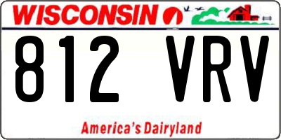 WI license plate 812VRV