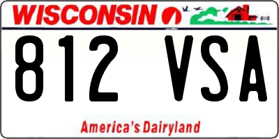 WI license plate 812VSA