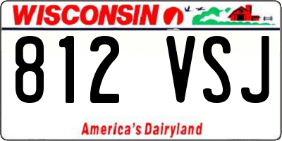 WI license plate 812VSJ