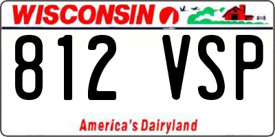 WI license plate 812VSP