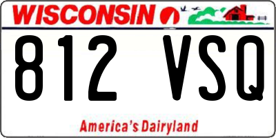 WI license plate 812VSQ