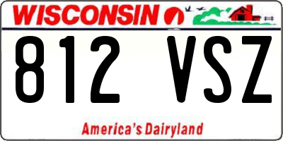 WI license plate 812VSZ