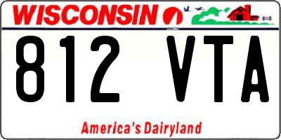 WI license plate 812VTA