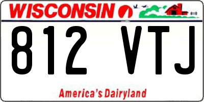 WI license plate 812VTJ