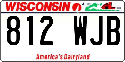 WI license plate 812WJB