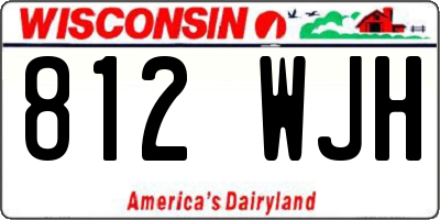 WI license plate 812WJH
