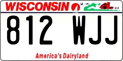 WI license plate 812WJJ